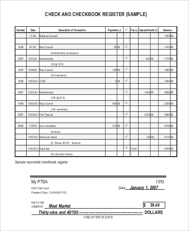 checkbook registers printable