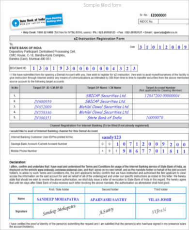 Free 6 Bank Application Samples In Ms Word Pdf