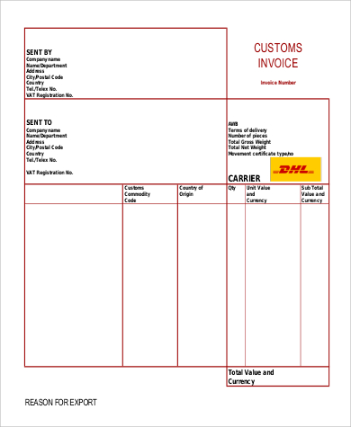 free 9 sample printable invoice templates in ms word pdf