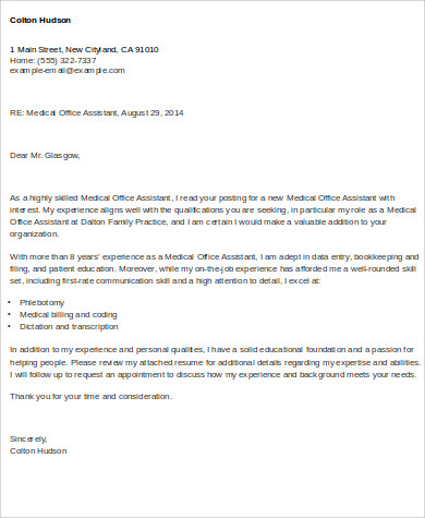 FREE 9+ Sample Cover Letter for Office Assistant in MS Word