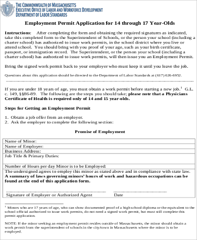 work authorization permit form
