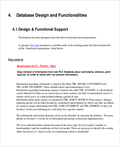 functional design document