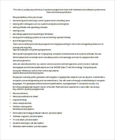 system programmer job description pdf