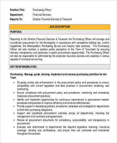 Purchasing Duties And Responsibilities 9 Images - Free 9 Sample  Administrator Job Descriptions In Pdf Ms Word, Free 10 Sample Merchandiser Job  Description Templates In Ms Word Pdf, Application For Thye Role