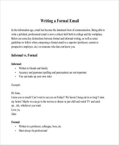 mail letter format example