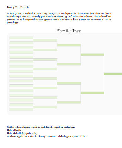 family tree exercise in word 
