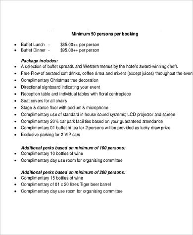 catering sales action plan