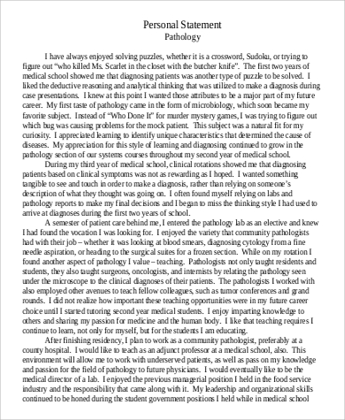 personal statement pathology residency in pdf