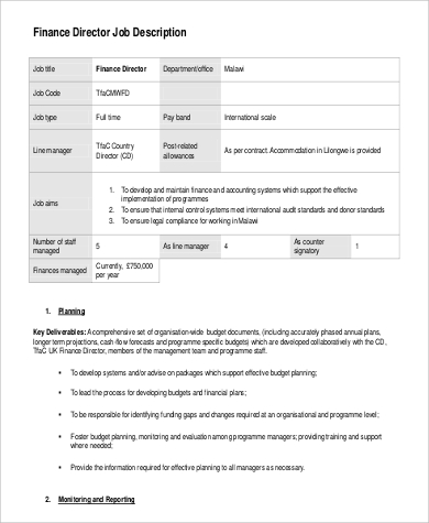 Finance Manager Uk Job Description / Job Description And Specification Of Finance Manager ... / Scale 32 (£27,323.00) to scale 35 (£29,528.00) per annum pro rata (njc1314) responsible to deputy chief executive (corporate services) responsible for finance team