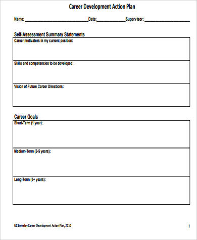 career development action plan