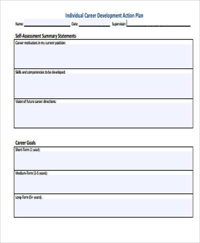 individual career development action plan