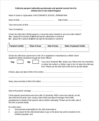 Parent Authorization Letter For Minors from images.sampletemplates.com