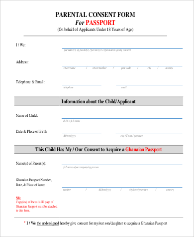 passport parental consent form in pdf