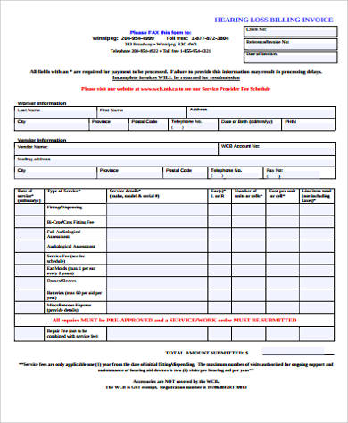 FREE 9+ Sample Billing Invoices in MS Word | PDF | Excel