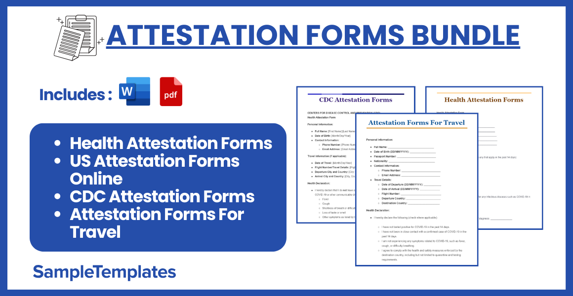 attestation forms bundle