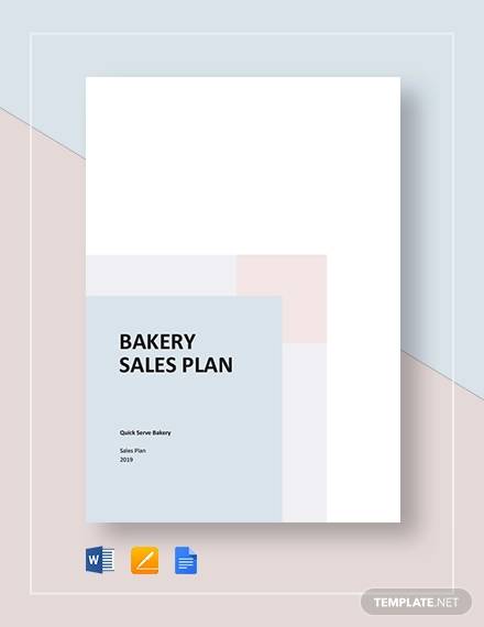 cover page for bakery business plan