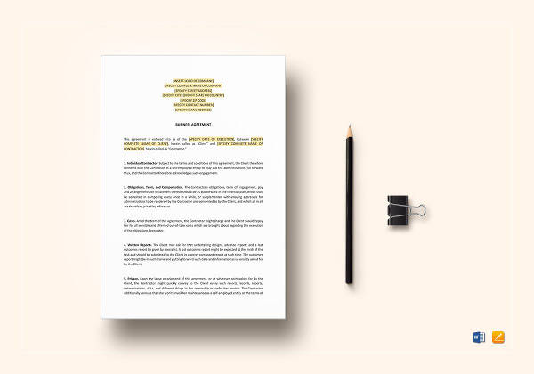 business agreement between two parties template