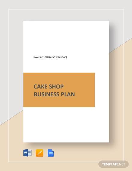 business plan for cake bakery