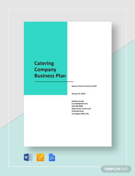 business plan in catering services