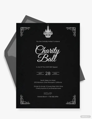 charity event invitation template
