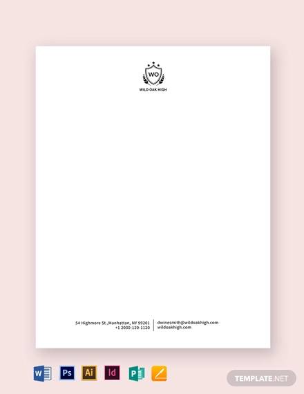 Letterhead With Logo Template