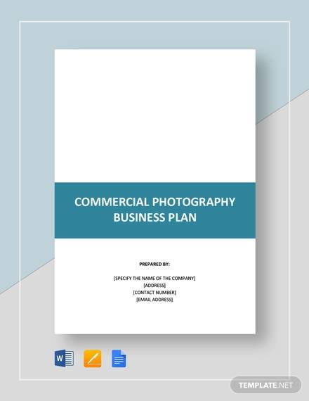 commercial photography business plan template