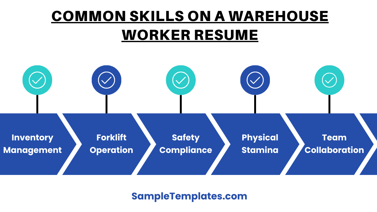 common skills on a warehouse worker resume