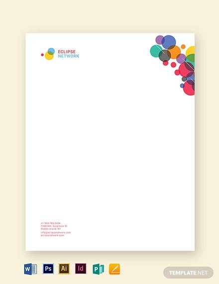 creative business letterhead template