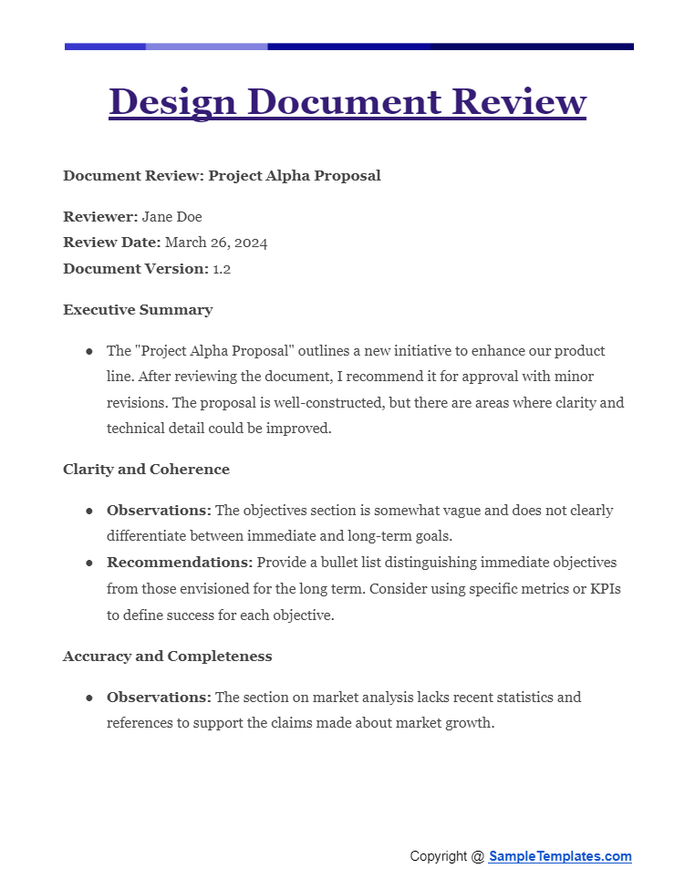 design document review