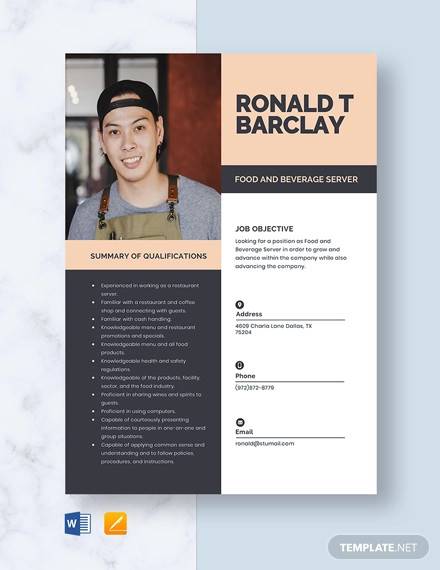 free-8-sample-restaurant-server-resume-templates-in-ms-word-pdf