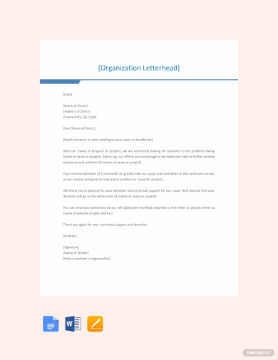 fundraising letter template