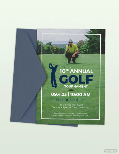 golf event invitation template