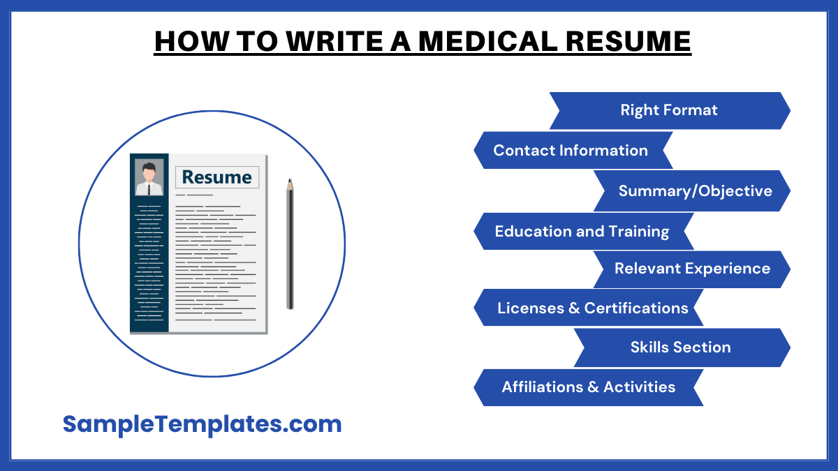 how to write a medical resume