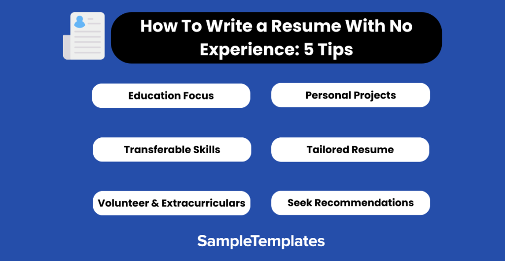 how to write a resume with no experience 5 tips 1024x530