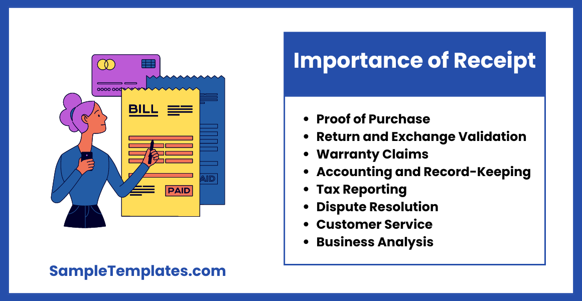 importance of receipt