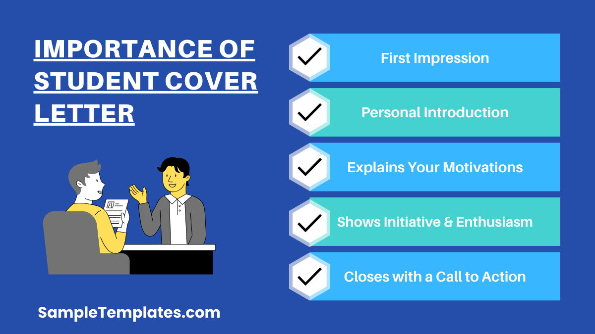 importance of student cover letter