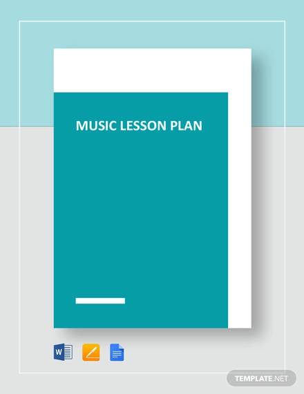 FREE 7 Sample Music Lesson Plan Templates In PDF PSD