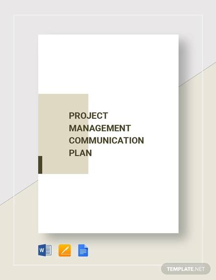 project management communication plan