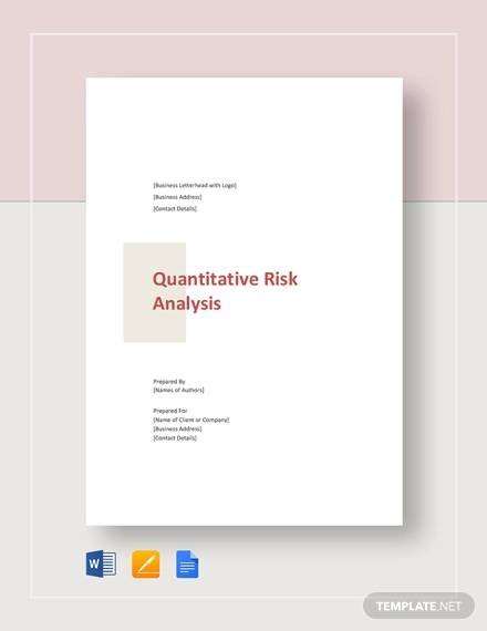 quantitative risk analysis