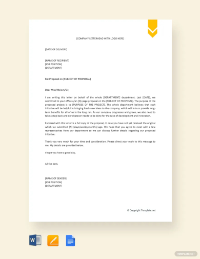 request letter for approval of proposal template