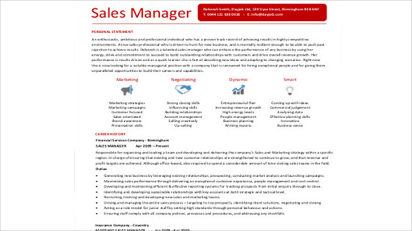 sales-resume-format-sample