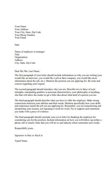 FREE 4 Sample Letter Of Introduction For Job In PDF MS Word