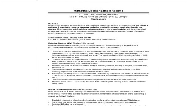sample-marketing-director-resumes