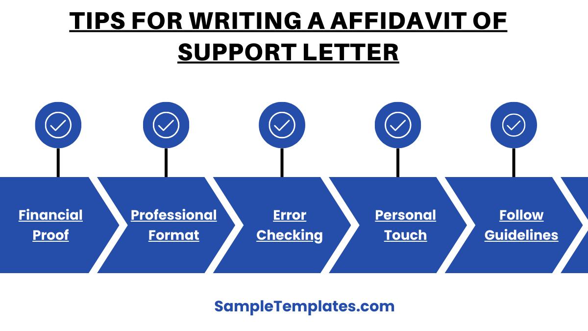 tips for writing a affidavit of support letter