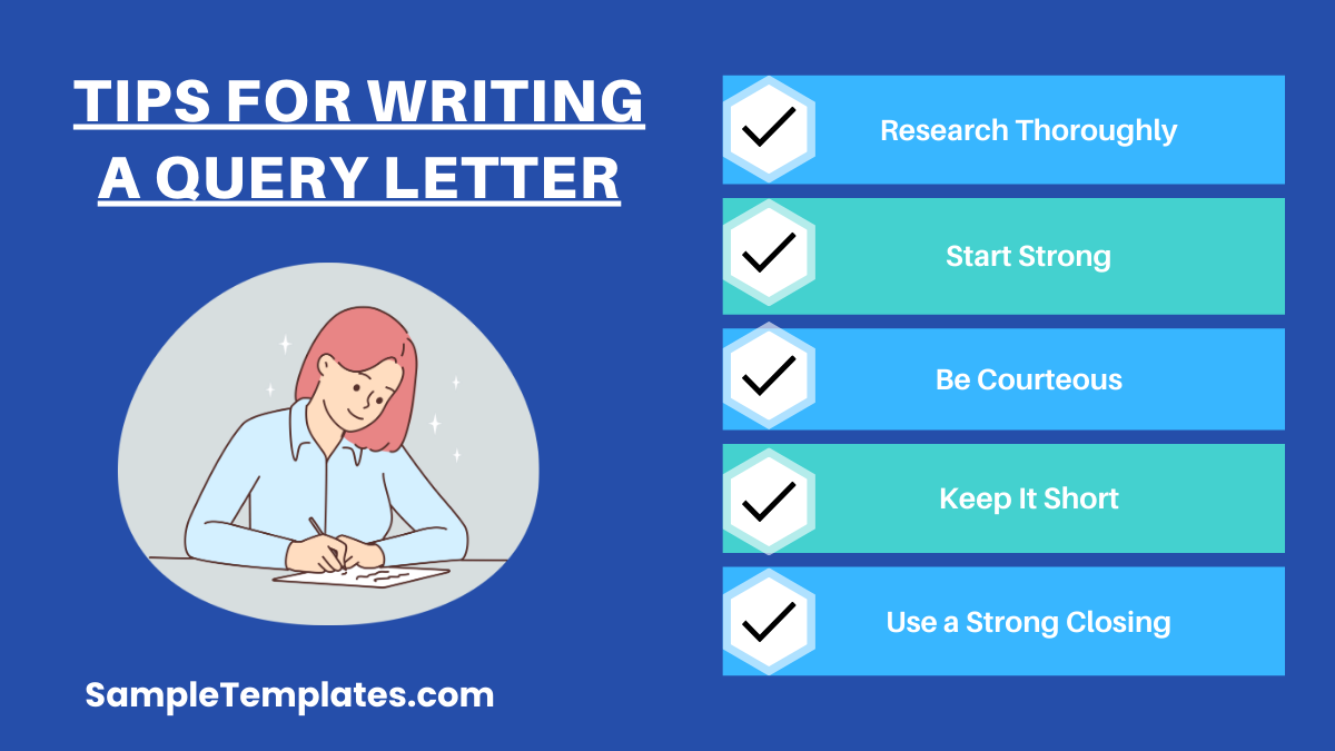 tips for writing a query letter