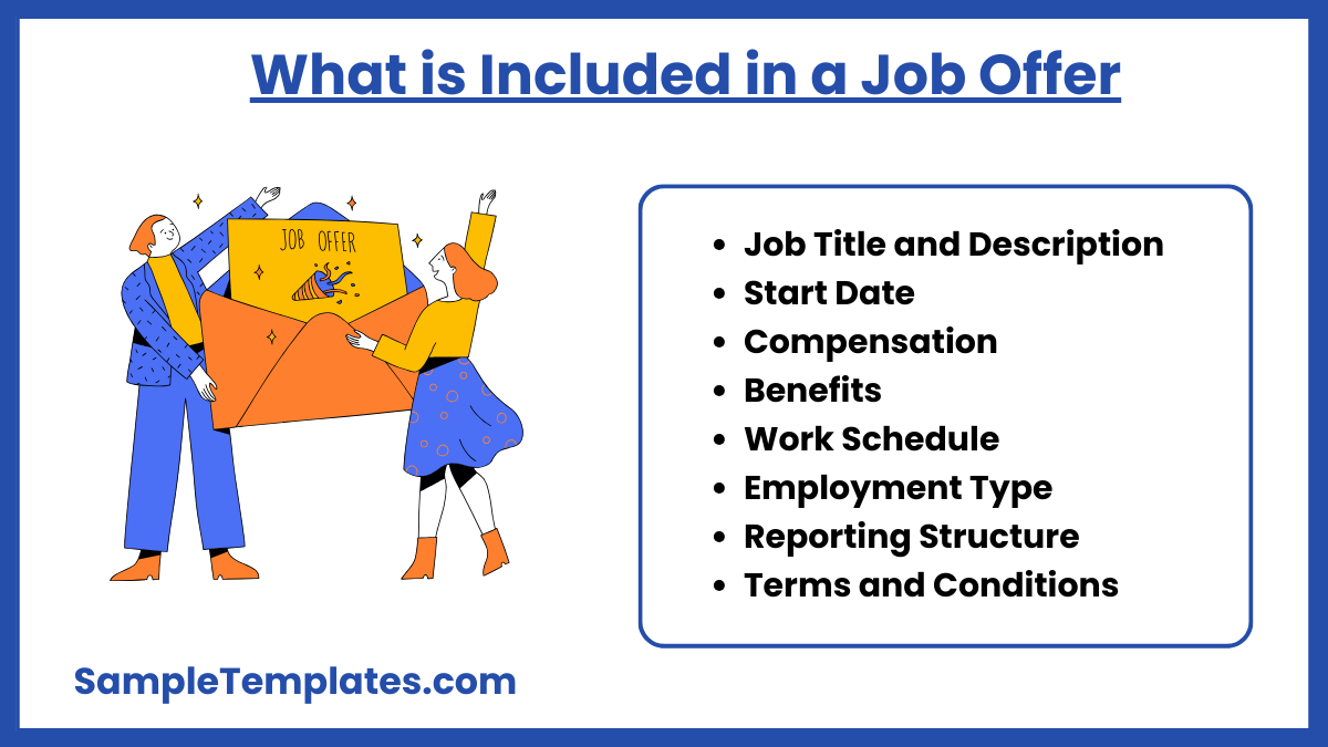 what is included in a job offer