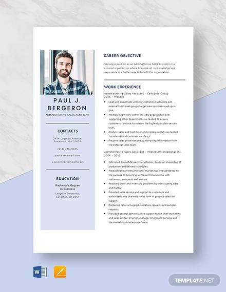 FREE 9+ Sample Sales Assistant Resume Templates in MS Word ...