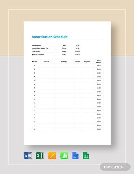 how to make an amortization schedule on excel