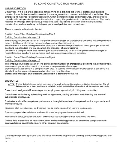 Senior Project Manager Job Description Construction Pdf / Project Manager Job Description Resume Unique Senior ... - The job description example below shows the various tasks, duties, and responsibilities that commonly make up the work activities of senior project.