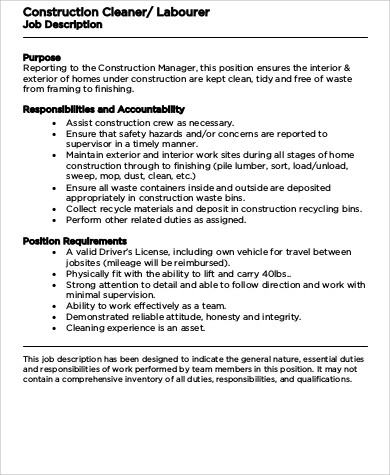 production worker job description